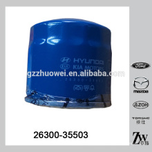 Automotive Parts Car filtro de aceite para Hyundai Mitsubishi 26300-35503